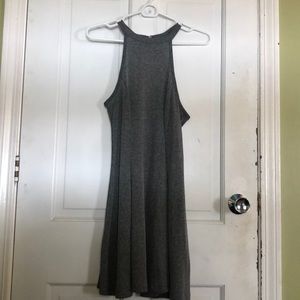 High-Neck Ribbed Hollister Dress